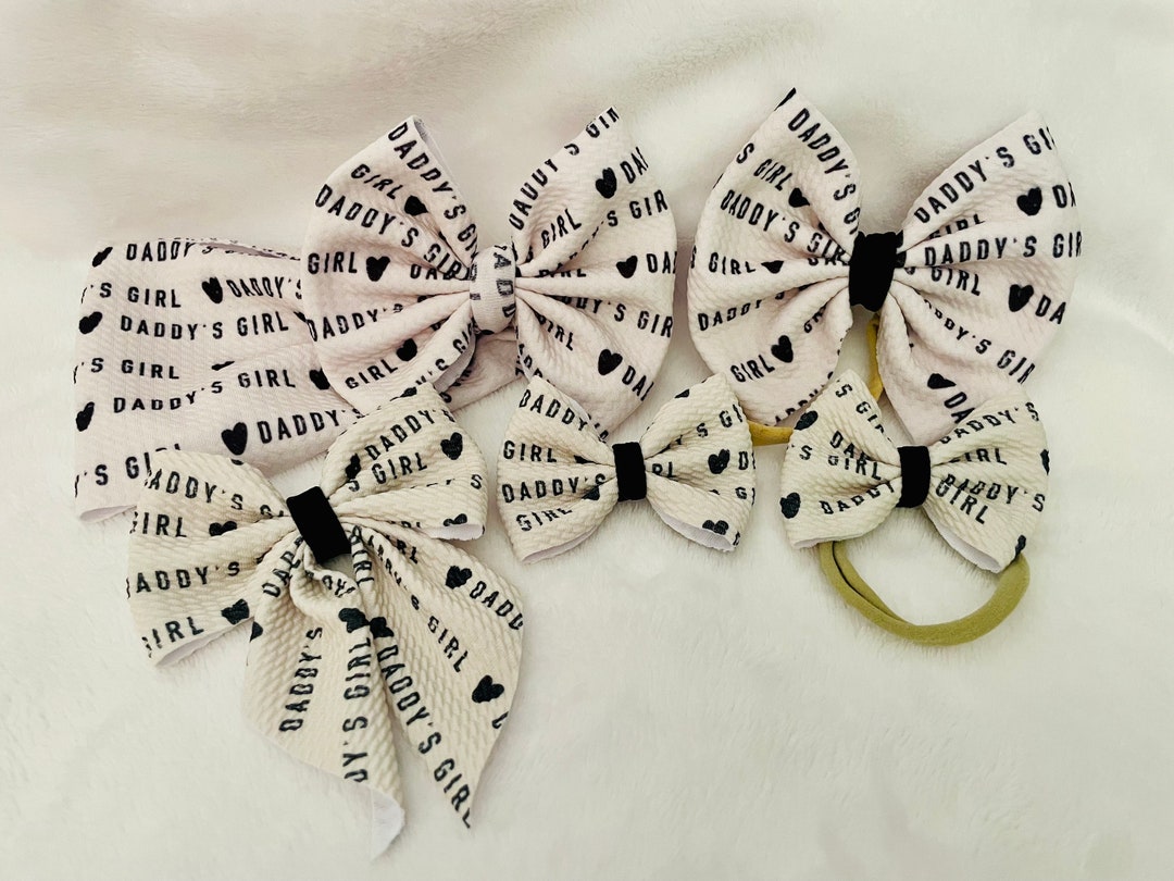 Daddy's Girl Bow handmade baby and toddler bow