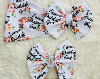 Child Of God Bow handmade baby and toddler bow
