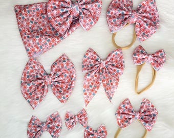 Big Sister Baby and Toddler Girl Bow handmade baby and toddler bow